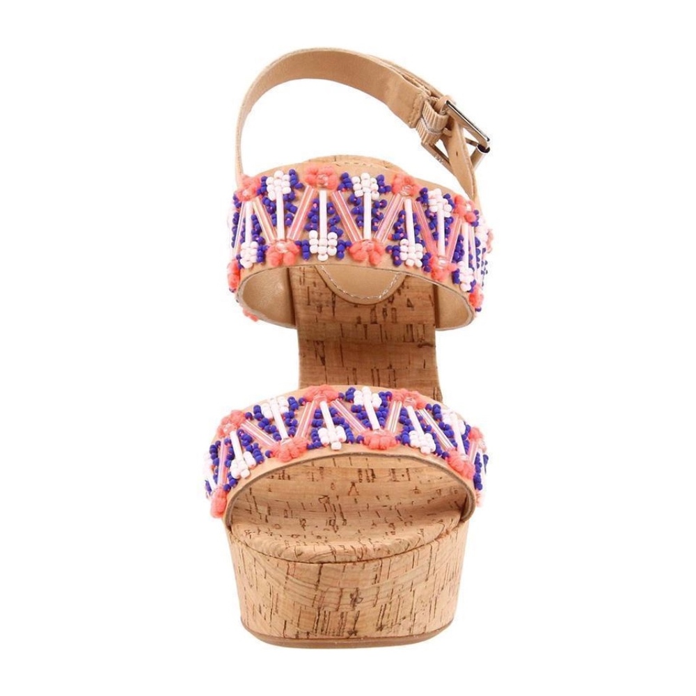 GUC Rebecca Taylor Isabela Beaded Wedge Heel